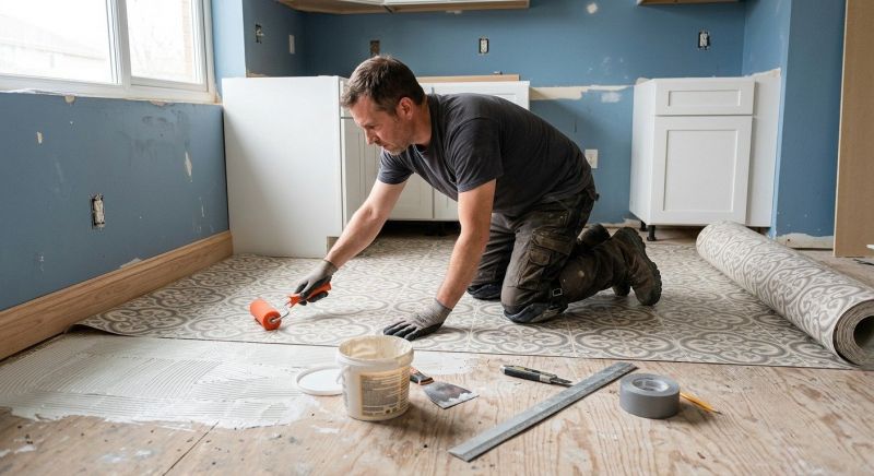 Sheet Linoleum Installation in Long Island, NY